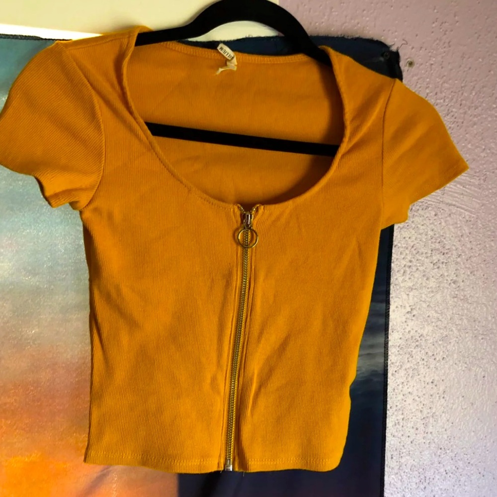 Cute Yellow Crop Top